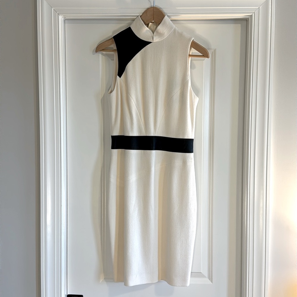 Shanghai Tang Cream Sheath Dress
